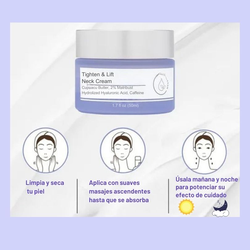 Crema reafirmante para el cuello