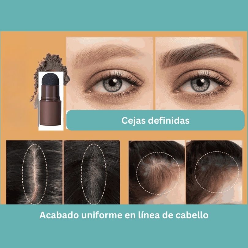 SELLO 2 en 1: Cejas y línea de cabello - Color café