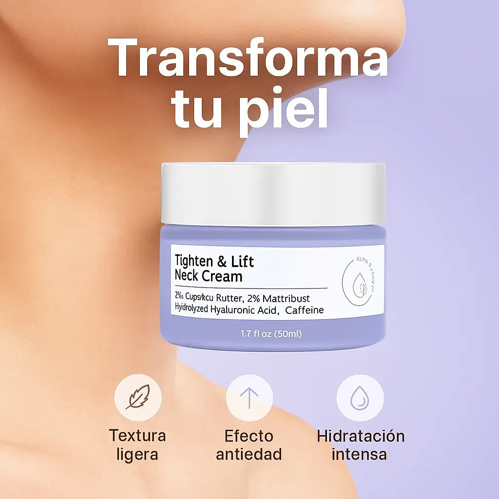Crema reafirmante para el cuello