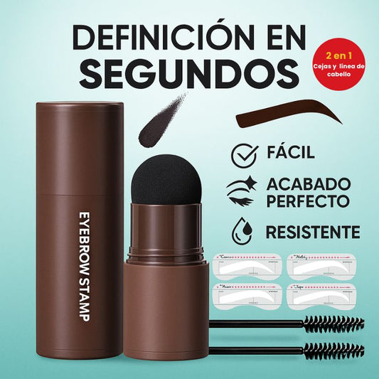 SELLO 2 en 1: Cejas y línea de cabello - Color café