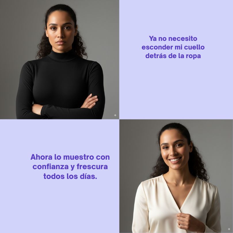 Crema reafirmante para el cuello