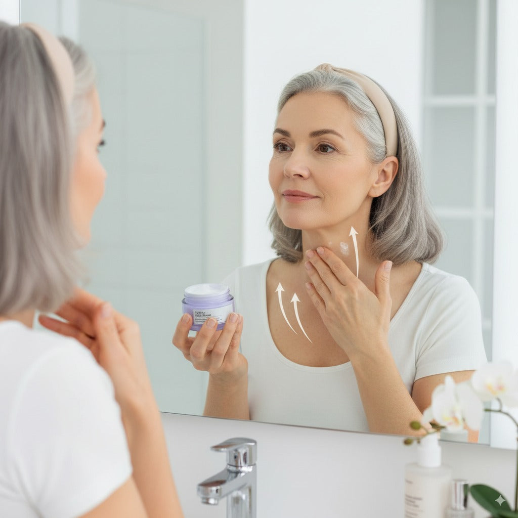 Crema reafirmante para el cuello